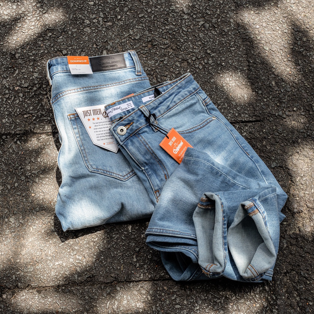Quần Jeans Just Men Tone Màu Wash 220107