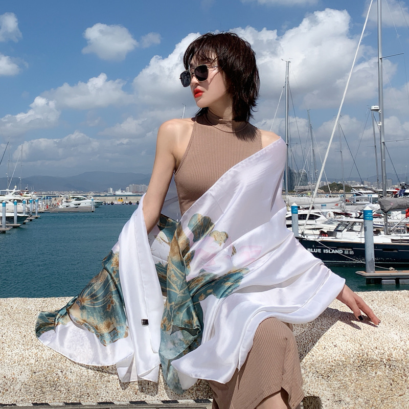 Khăn lụa hot trend size 90x180