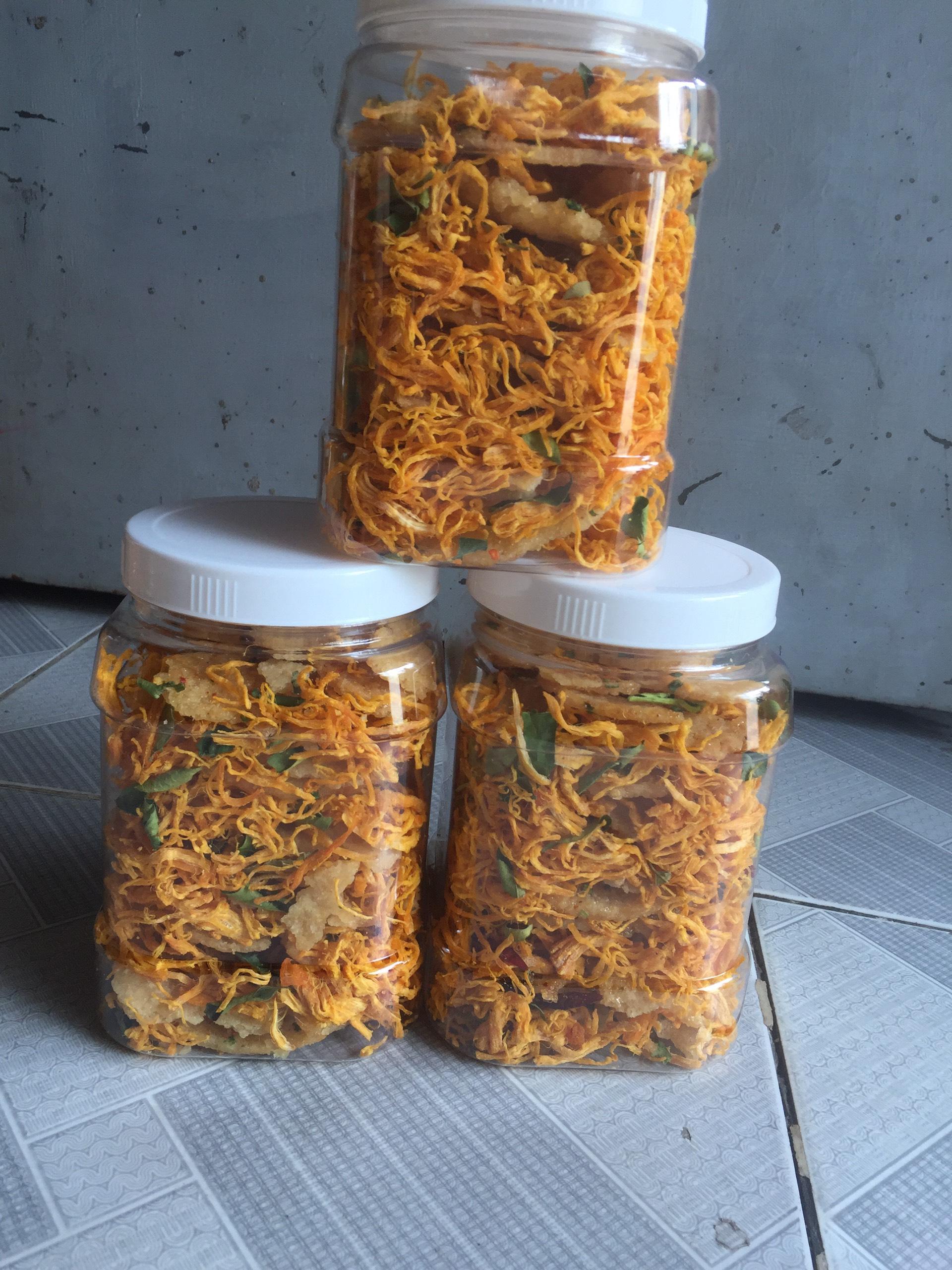 Combo 4 HŨ 500Gr[CƠM CHÁY LẮC KHÔ GÀ]