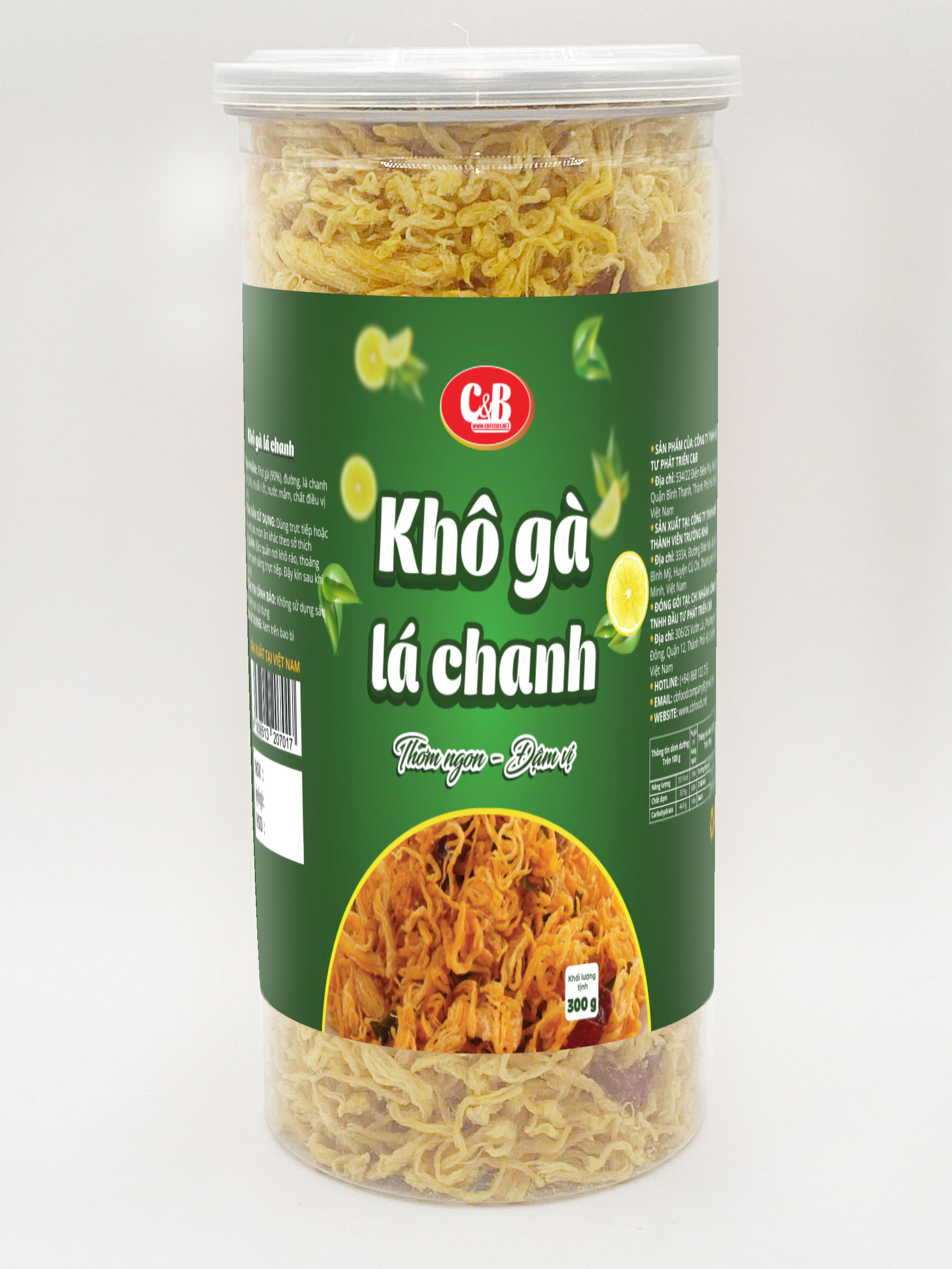 KHÔ GÀ LÁ CHANH C&B (Giòn thơm - Đậm vị)