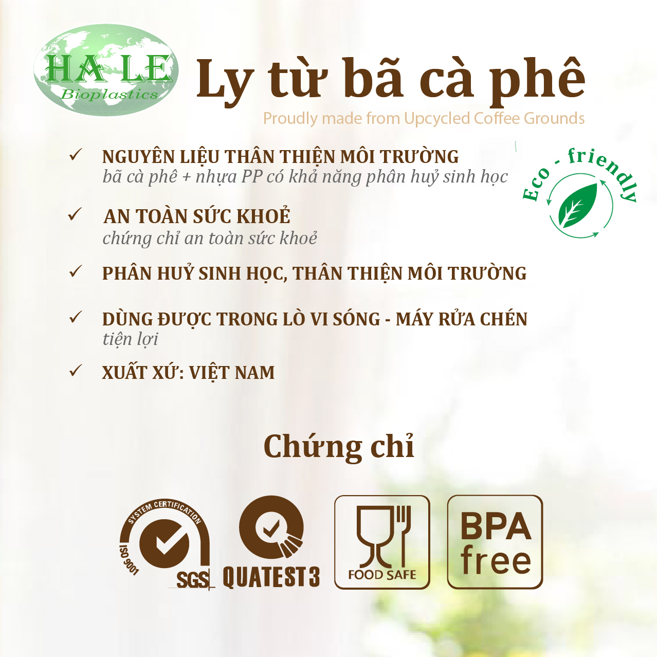 Ly Mug bã cà phê phiên bản "Thank You"