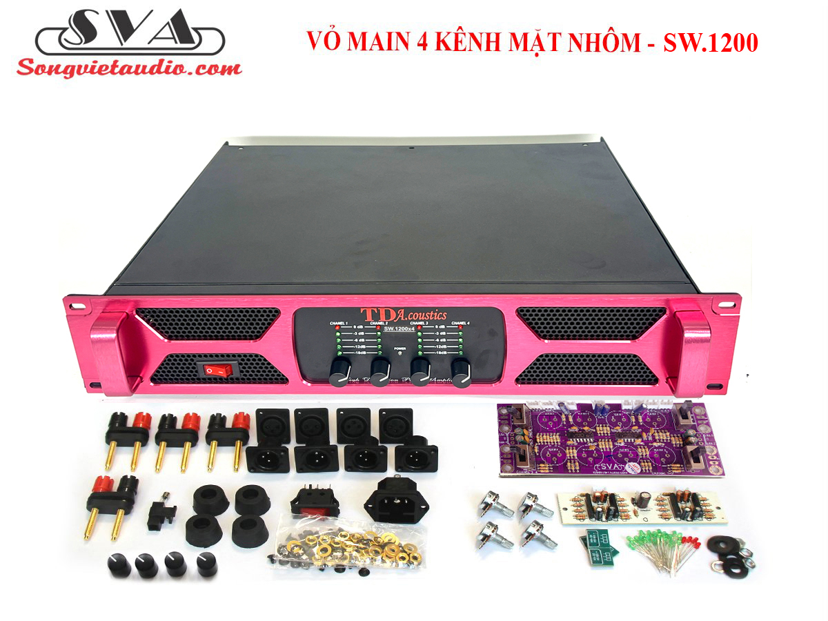 VỎ MAIN 4 KÊNH MẶT NHÔM - SW1200