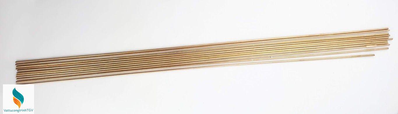 Bộ 10 que hàn đồng vàng tròn 2.5mm x 50cm