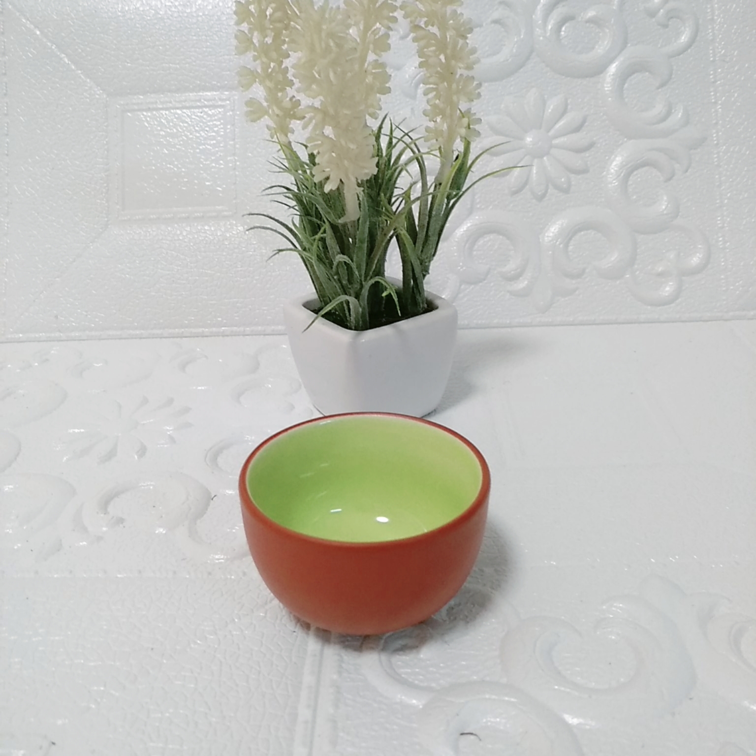 CHÉN UỐNG TRÀ Đất Nung  Bát Tràng Đỏ cỡ 5.5 x 3.5 cm (Loại Đẹp)
