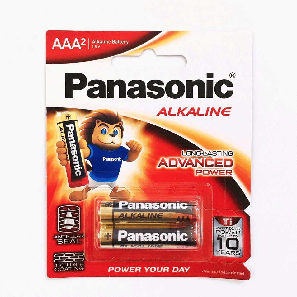 Combo 10 vỉ pin AAA Panasonic Alkaline (1 vỉ 2 viên) chính hãng
