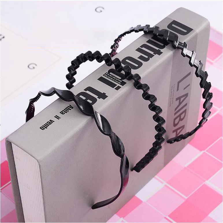 Cài tóc nhựa dẻo màu đen nhiều size