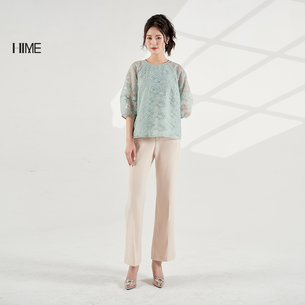 Quần ống loe xẻ gấu HIME H144BF2Q0223