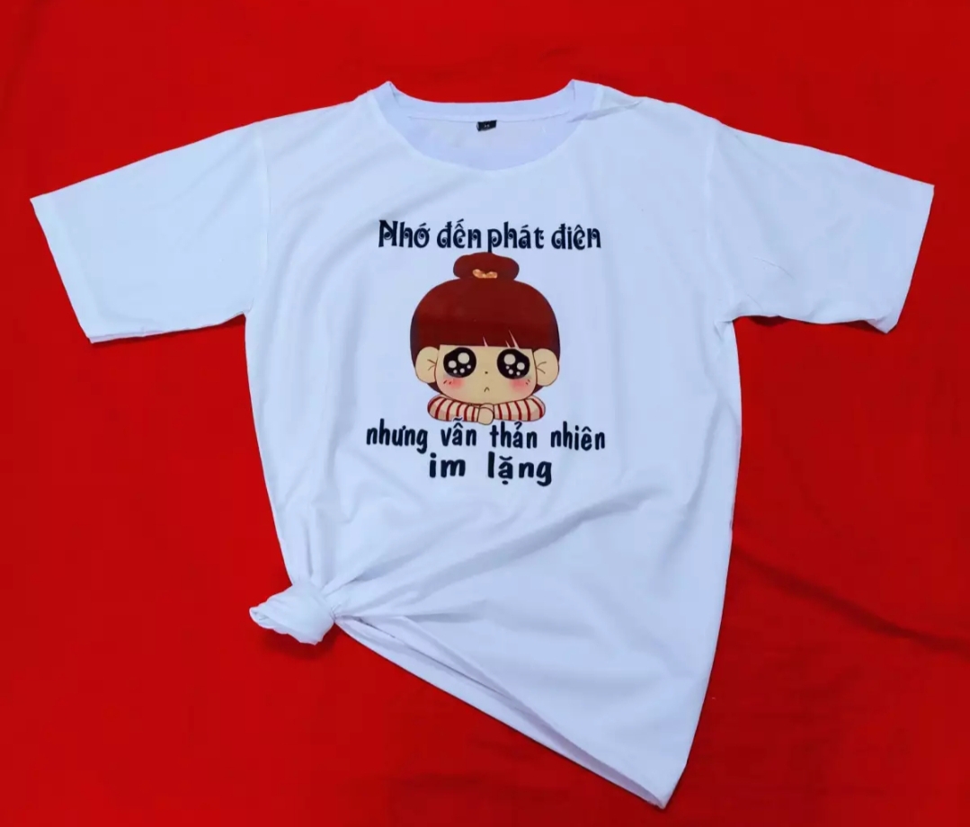 [HCM]Áo Thun Nam Nữ Form Rộng Hàn Quốc In Hình Nhớ Đến Phát Điên Độc Đẹp Vải Dày Mịn Thoáng Mát Thiết Kế Thời Trang Kiểu Dáng Năng Động Trẻ Trung