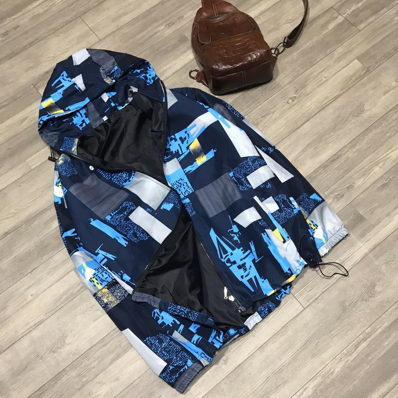 ÁO KHOÁC DÙ NAM 2 LỚP FORM UNISEX PHỐI HỌA TIẾT 3D CỰC NGẦU CÁ TÍNH TRẺ TRUNG-CÓ ẢNH THẬT(THỜI TRANG TUẤN NHẬT)