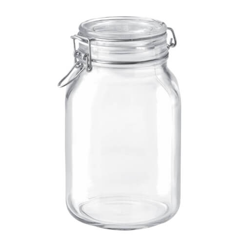 HŨ THỦY TINH NẮP CÀI Fido(Bormioli Rocco) 2000ml