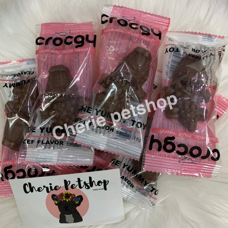 Xương gặm sạch răng hình cá sấu Crocgy (Made in thailand)