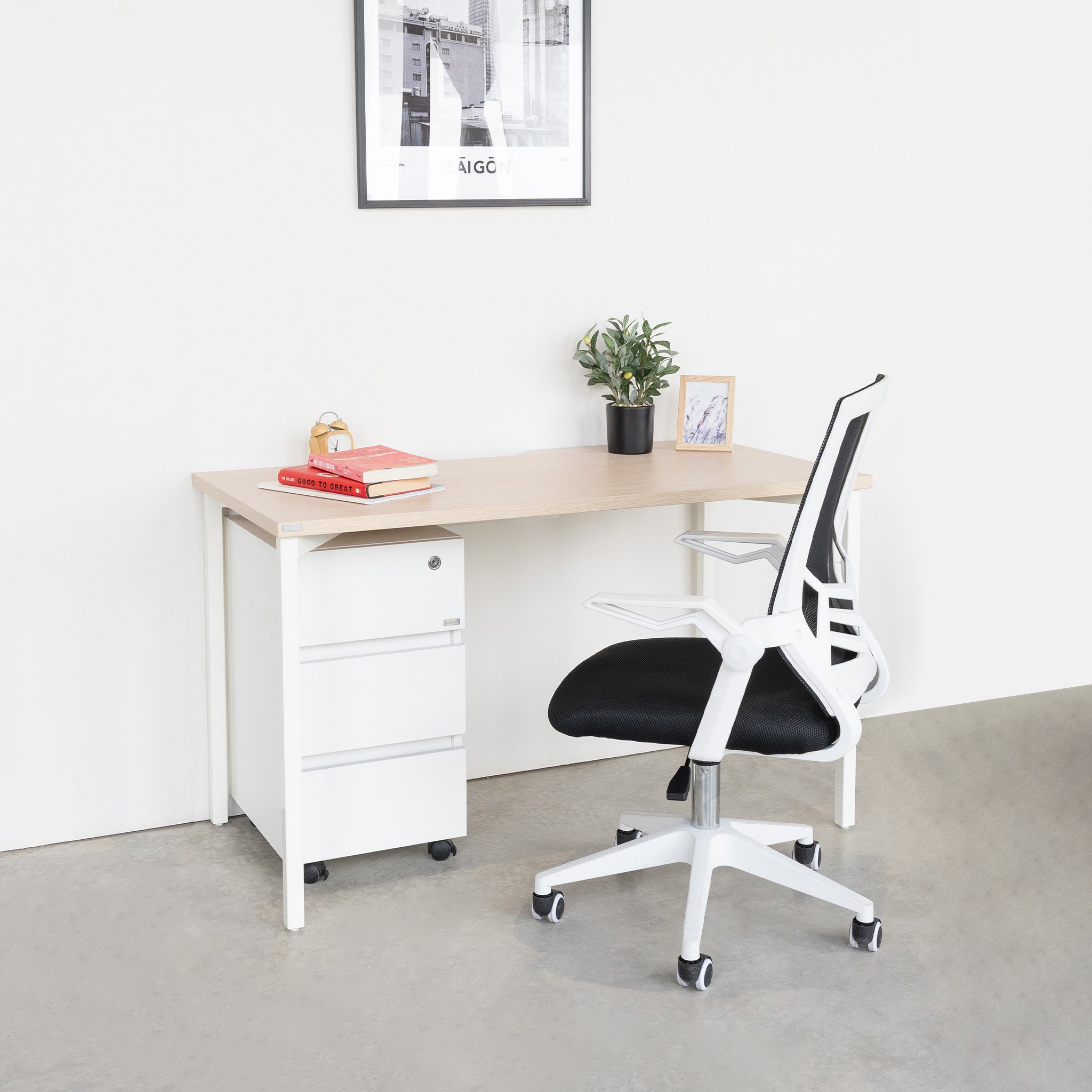 Bàn Làm Việc Gỗ MOHO WORKS 701 - 1m2