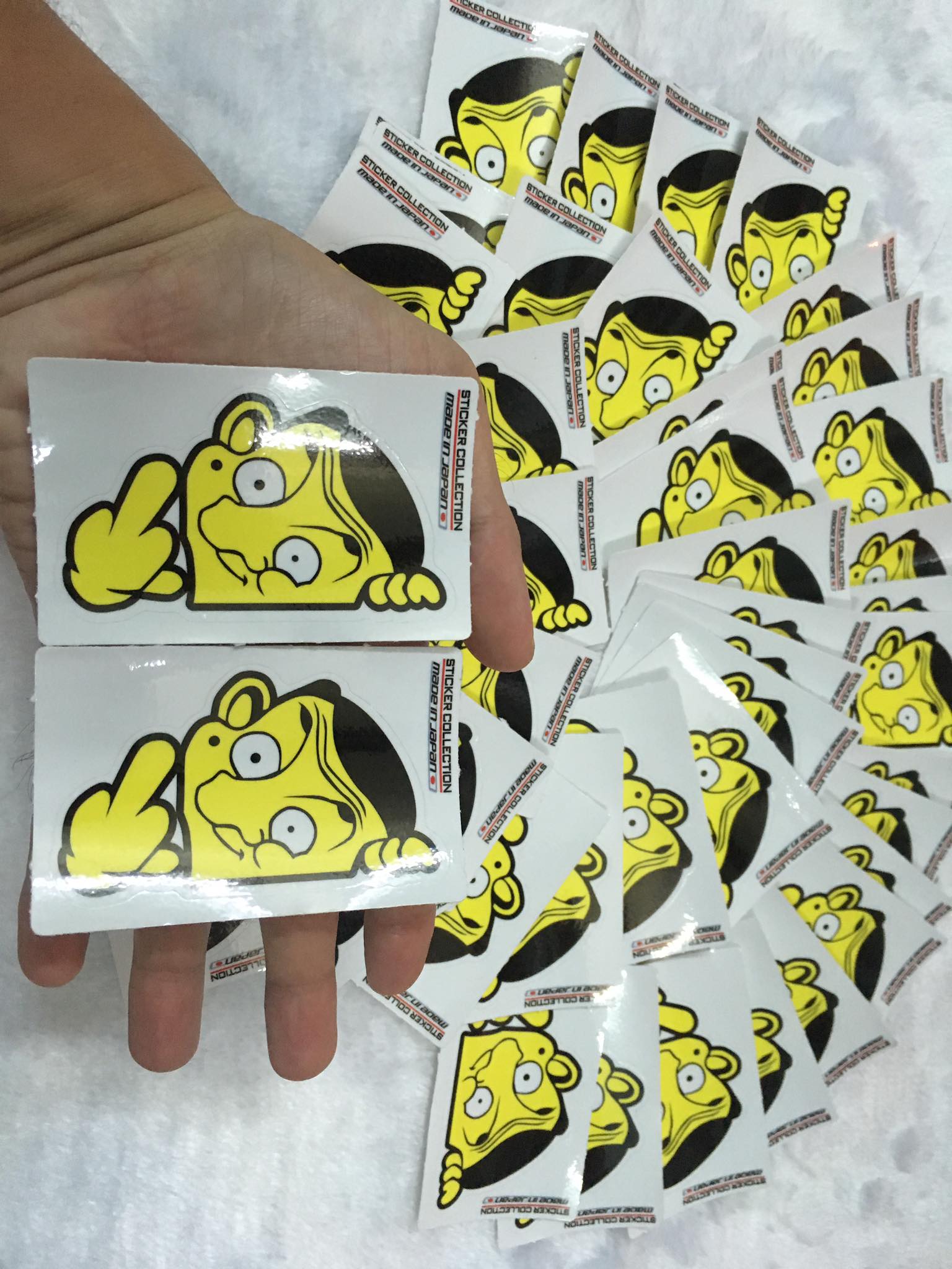 [HCM]COMBO 3 STIKER MR BEAN 1 NGÓN TAY