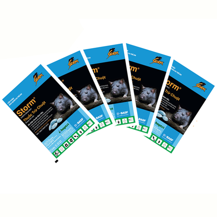 combo 5 gói thuốc diệt chuột storm 20 viên 1 gói