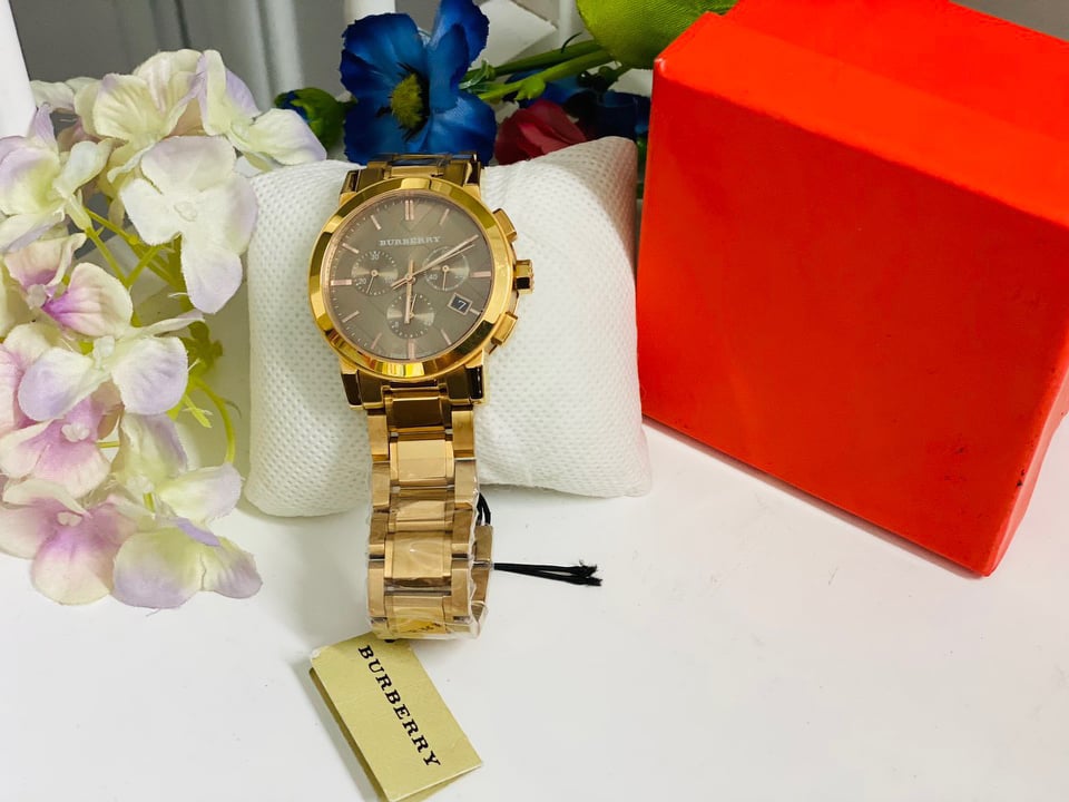 Giảm giá Đồng hồ burberry nam chính hãng the city rose gold-tone unisex  watch bu9754 - BeeCost