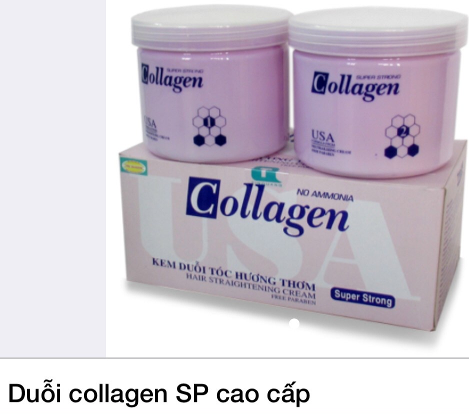 [HCM]Cặp thuốc duỗi tóc collagen sp