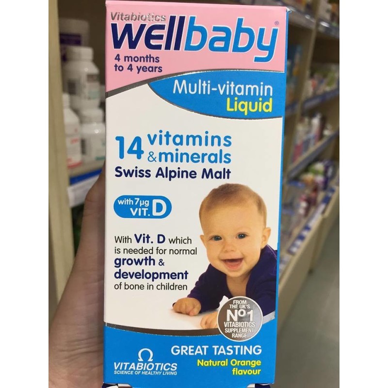 Sản Phẩm Wellbaby Multi Vitamin Liquid 150Ml nhập khẩu