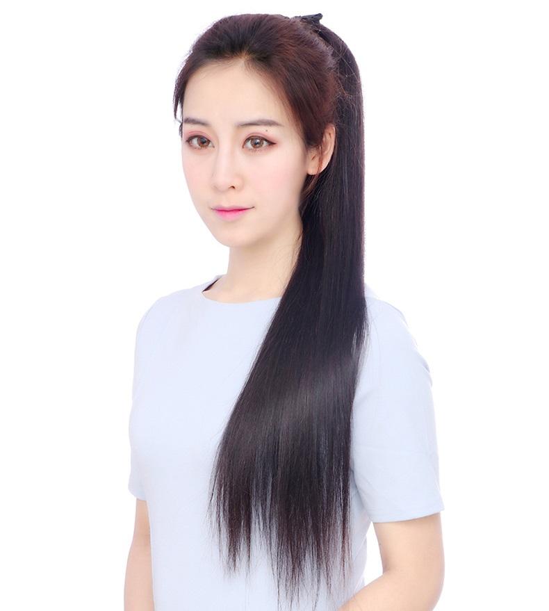 Straight Hair Wig 60cm D13L 💖 Freeship 💖 Women's Long Ponytail Wigs, Women's Ponytail Wigs, Women's Hair Tie Wigs Wholesale 35K