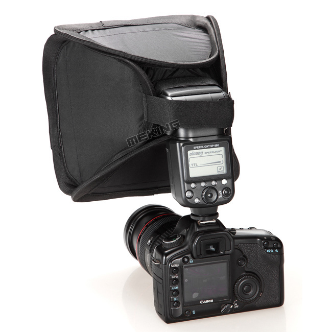 Selens 23cm Mini Softbox Diffuser Bounce For SpeedLight Flash Foldable Soft box for DSLR Camera Speedlite -intl