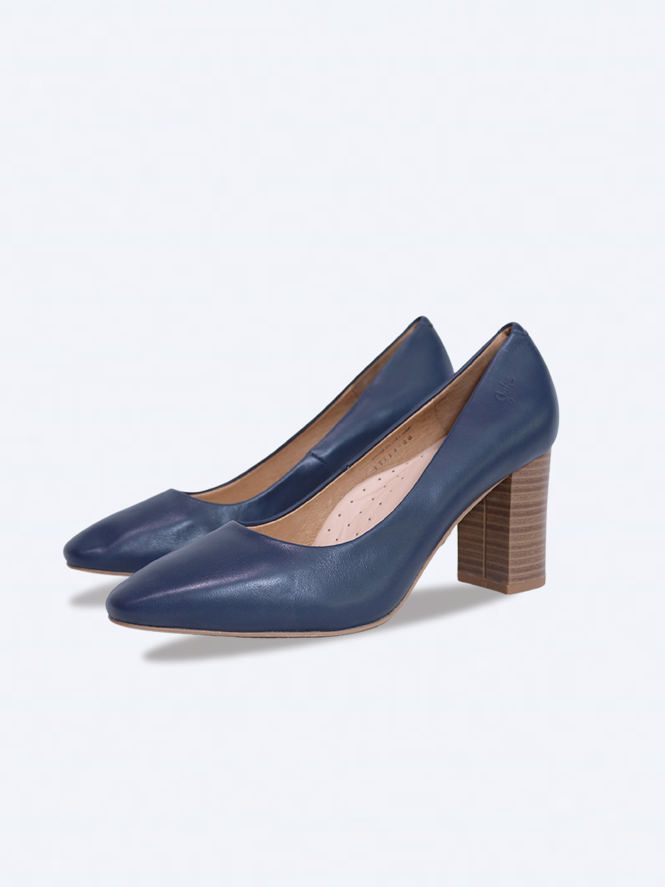 Giày nữ công sở da thật gót trụ 7cm P04 - SALSA pumps
