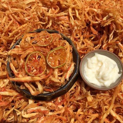 Mực hấp sợi sốt thái tomyum - ngon tuyệt 250g