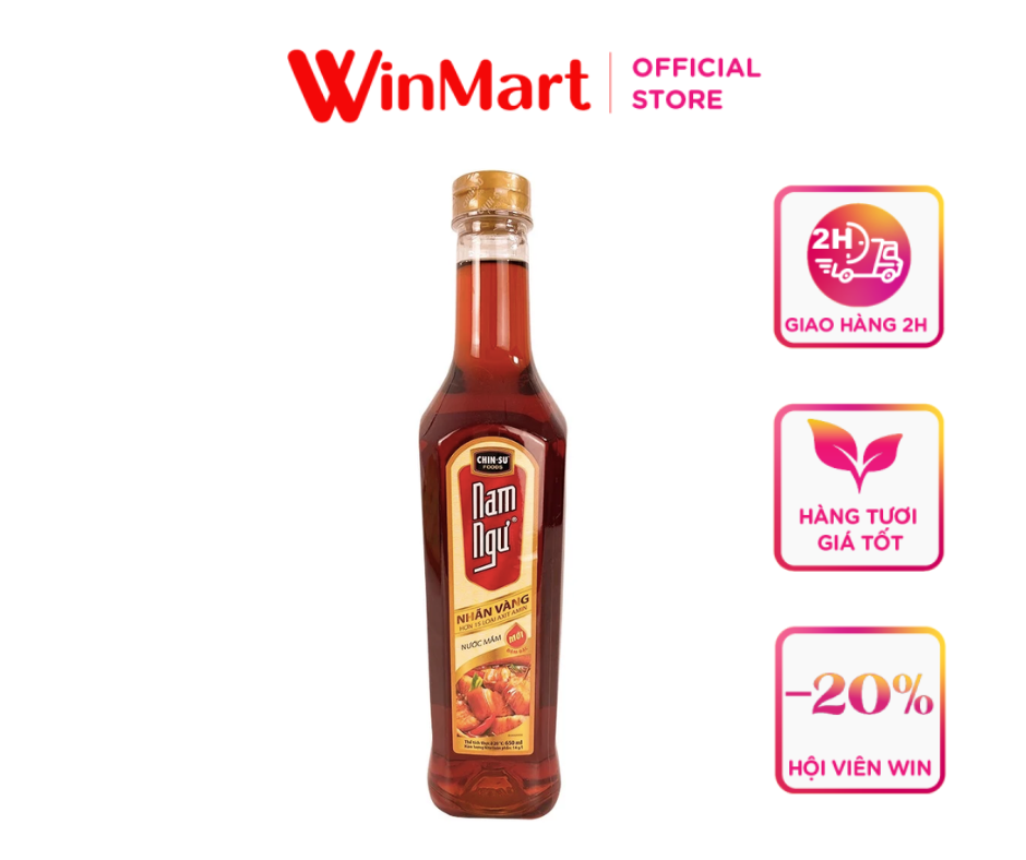 [Siêu thị WinMart] - NAM NGƯ Nước Mắm Nhãn Vàng 650ml T12