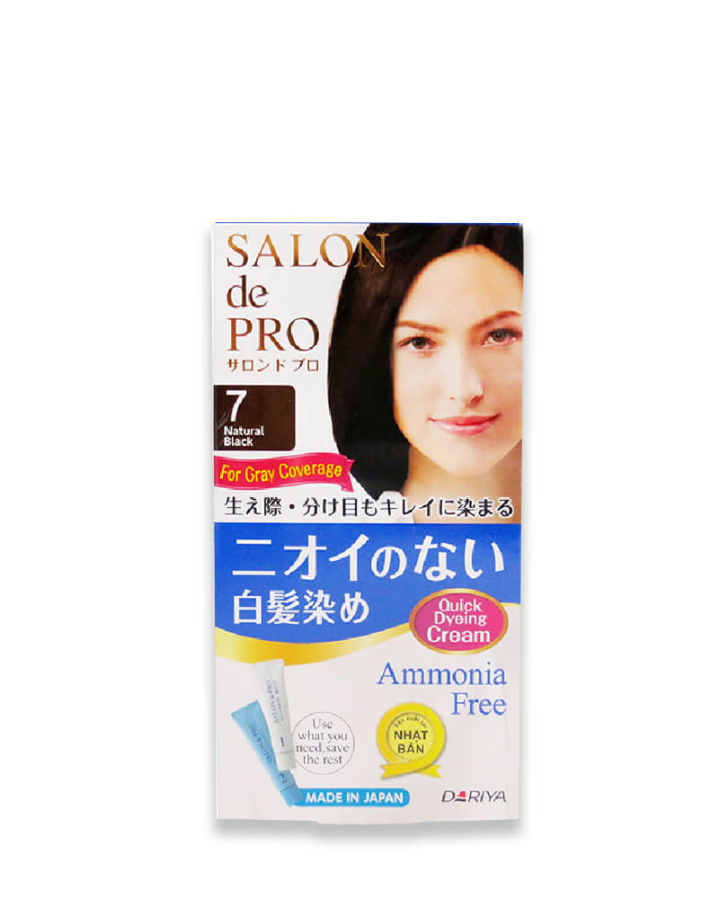 Kem Nhuộm Tóc Phủ Bạc Salon De Pro 7 (Màu Đen Tự Nhiên)
