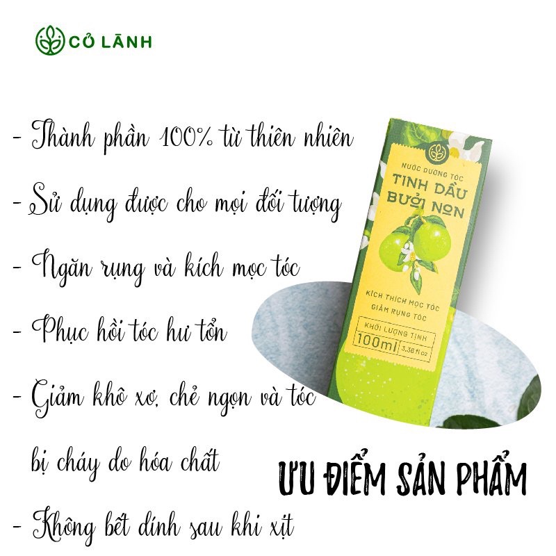 Nước dưỡng tóc tinh dầu bưởi non