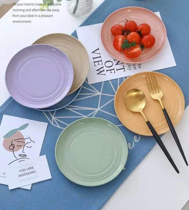 SET 6 ĐĨA LÀM TỪ LÚA MẠCH