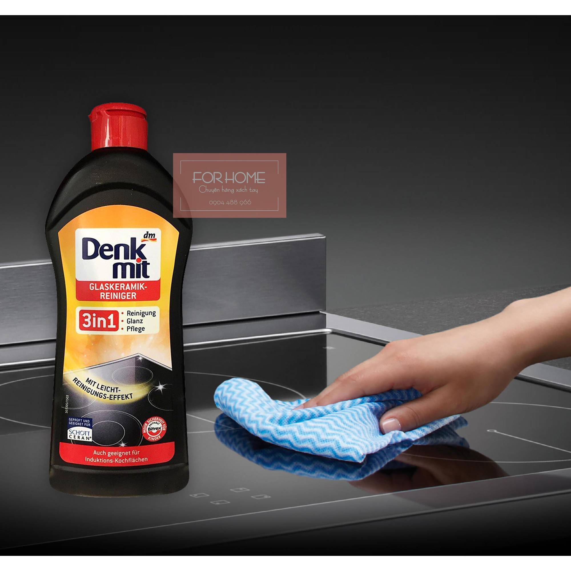 DUNG DỊCH VỆ SINH BẾP TỪ, BẾP ĐIỆN DENMIT