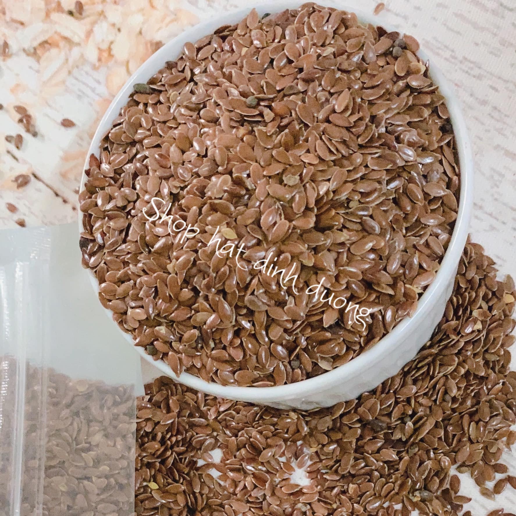 Hạt lanh nhập canada 500Gr