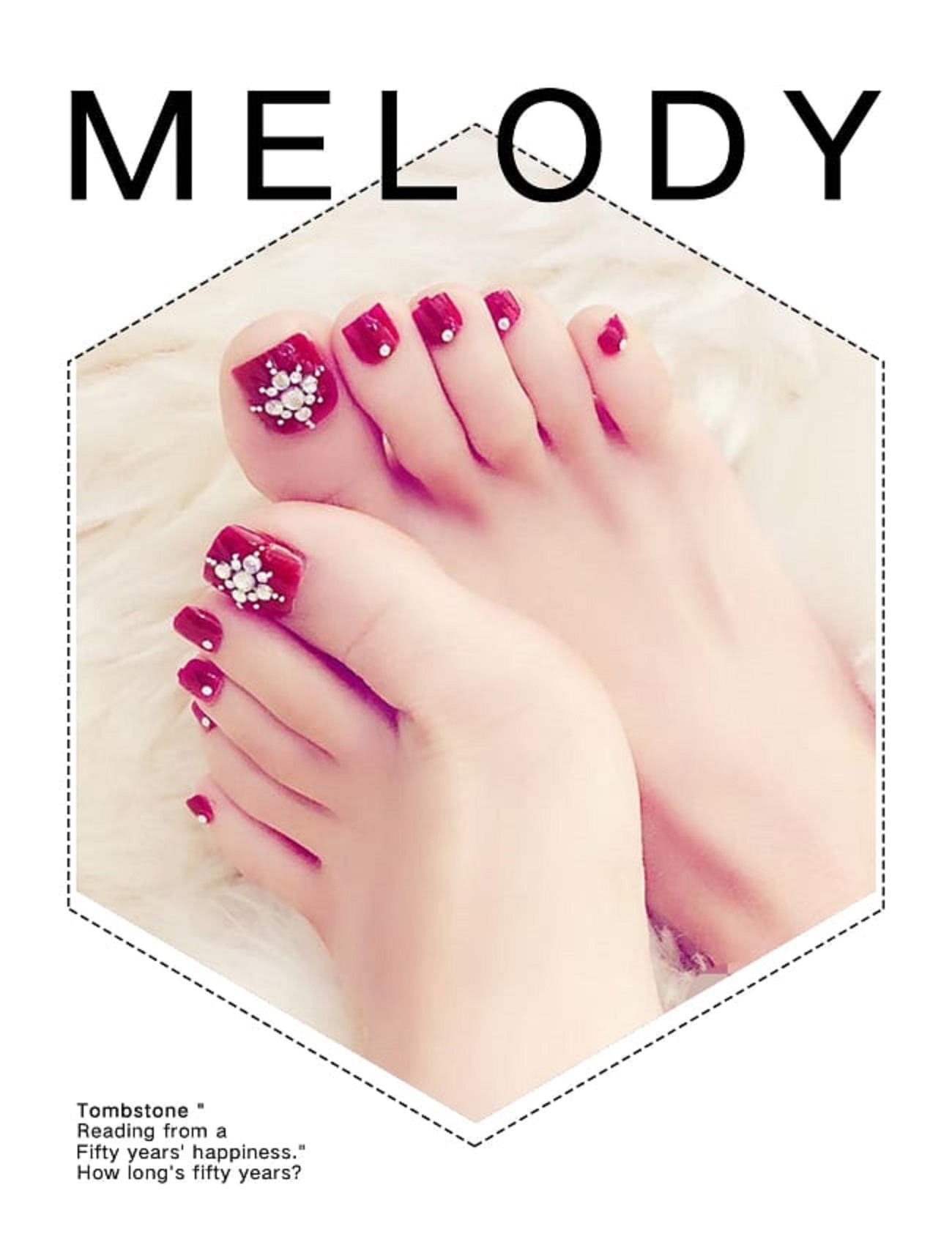 Bộ 24 móng giả đỏ cherry tặng kèm keo MS 024