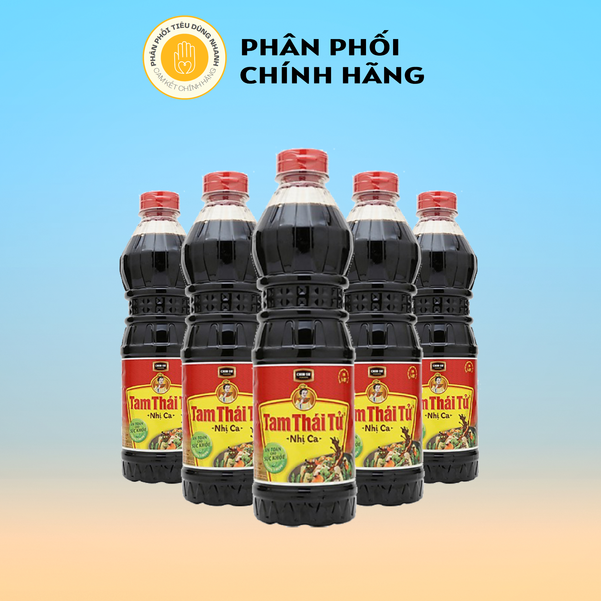 Combo 5 Chai Nước Tương Chinsu Tam Thái Tử Nhị Ca 500ml