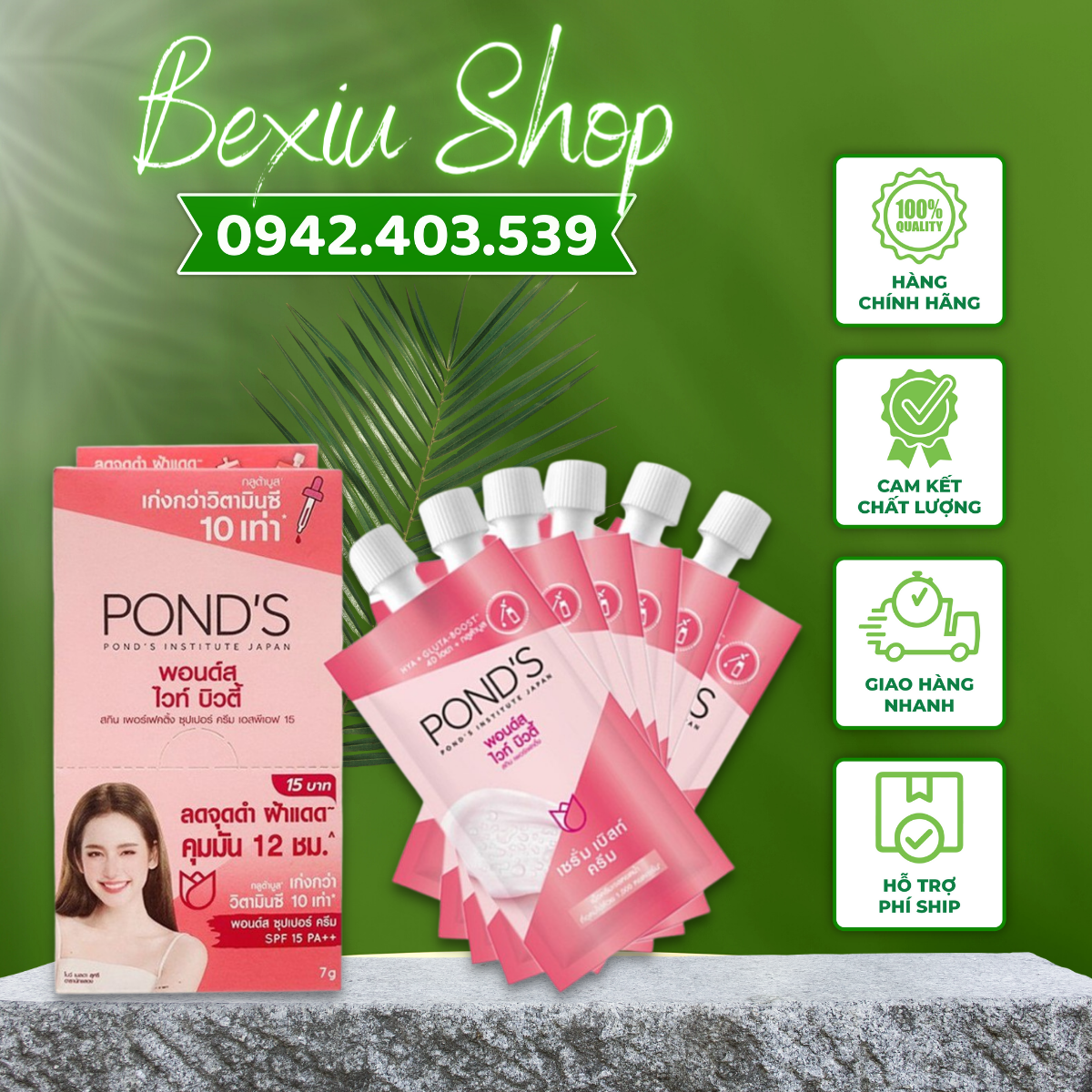 Kem dưỡng Pond CHÍNH HÃNG Kem Pond hộp 6 tuýp dưỡng trắng da Thái Lan ...