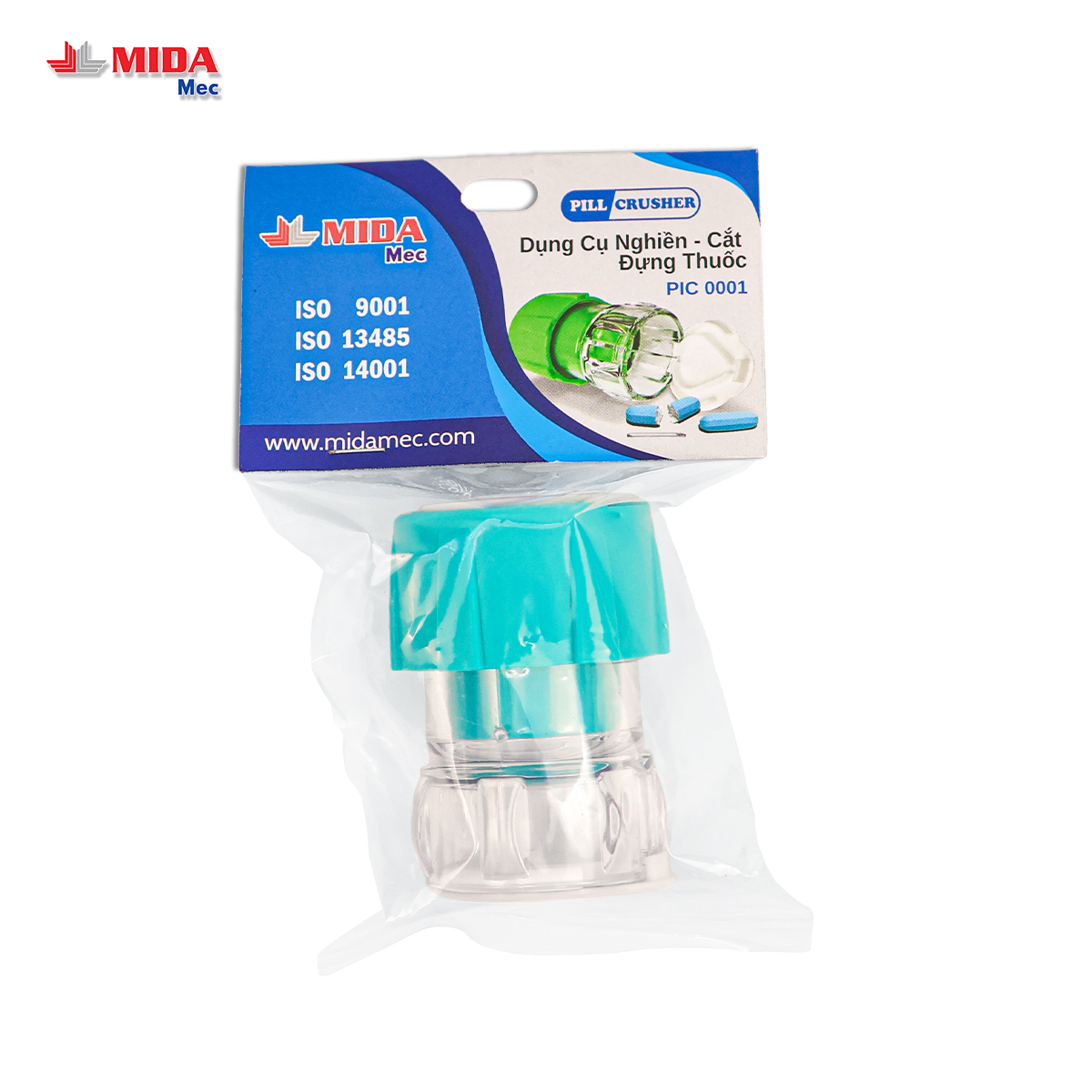 Dụng cụ nghiền cắt đựng thuốc MIDAMEC