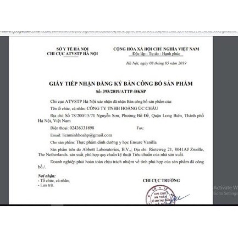 [DATE 2024] Sữa Ensure Úc loại 850g