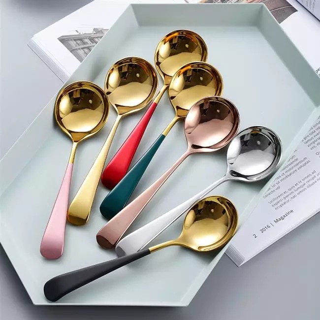 Muỗng thìa Inox mạ vàng sang trọng
