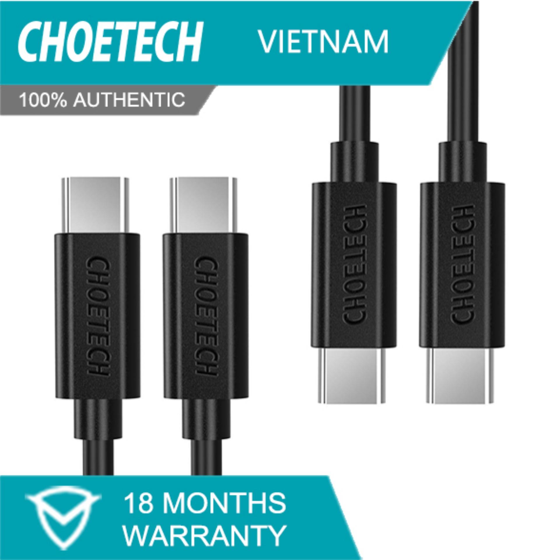 [HCM]Cáp USB-C đến USB-C CHOETECH cho các thiết bị USB 2.0