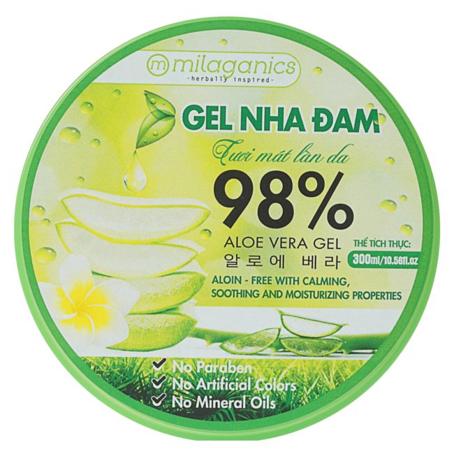 Gel Dưỡng Ẩm Nha Đam Milaganics 300ml