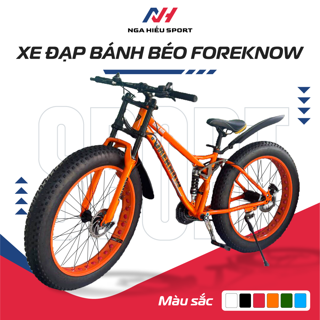 XE ĐẠP BÁNH BÉO FOREKNOW 26 INCH 21 TỐC ĐỘ - PHIÊN BẢN GIỚI HẠN