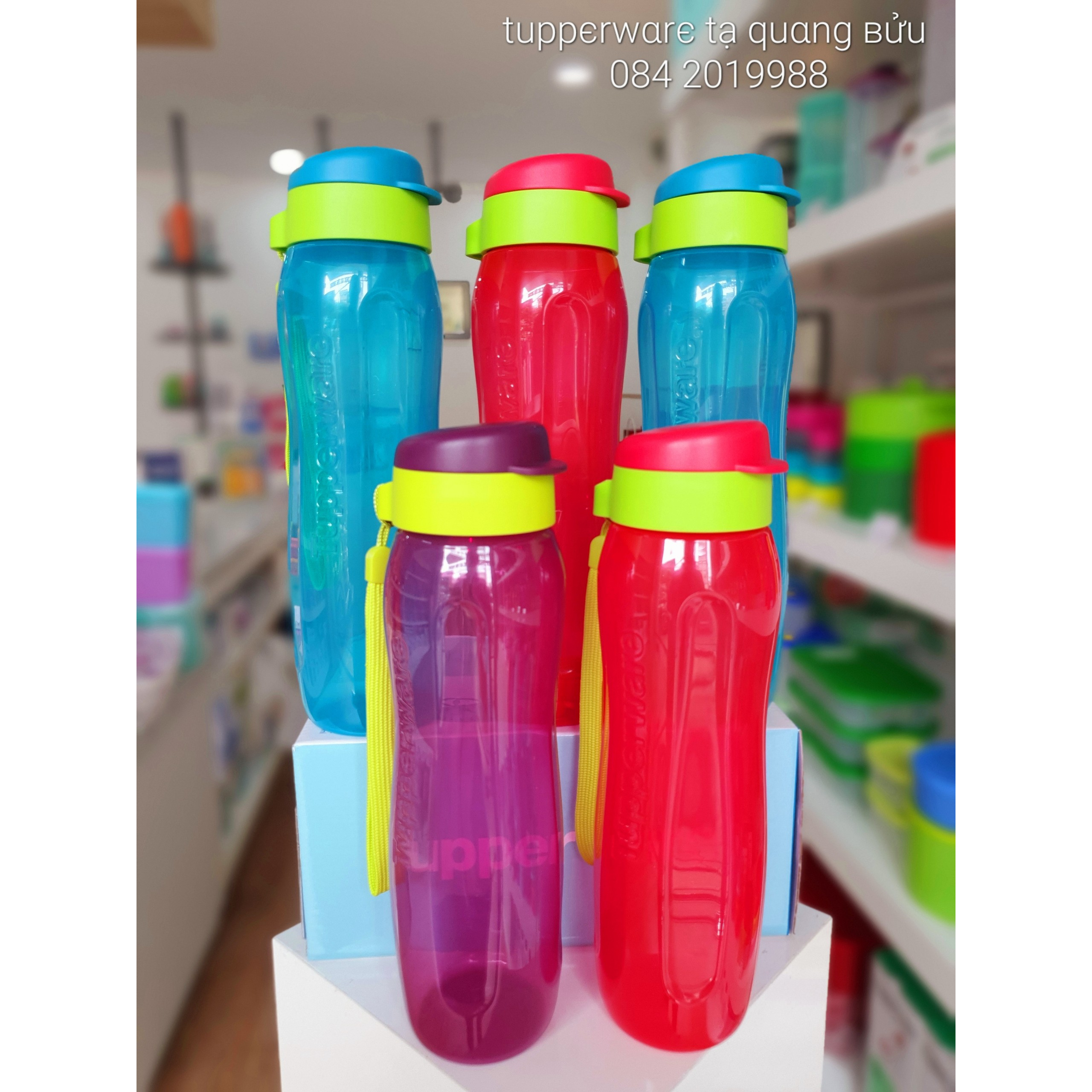 Bình Nước Tupperware Eco 310ml/ 500ml / 750ml / 1L/1.5L - Tupperware Mall Chợ Lớn