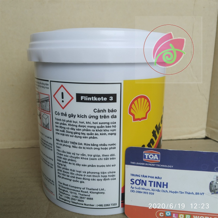 Shell flintkote No3 1Lít, 3,5Lít- Sơn chống thấm gốc bitum, chống thấm sàn, bể cá màu đen