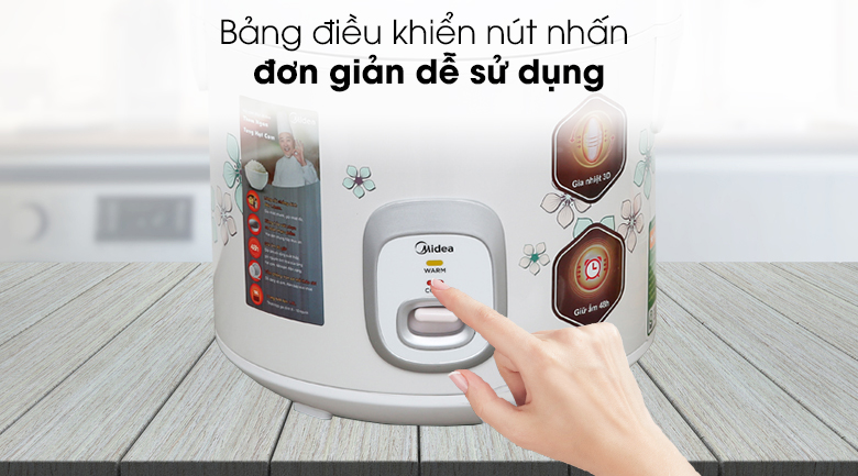 Nồi cơm điện Midea 1.8 lít MR-CM1825