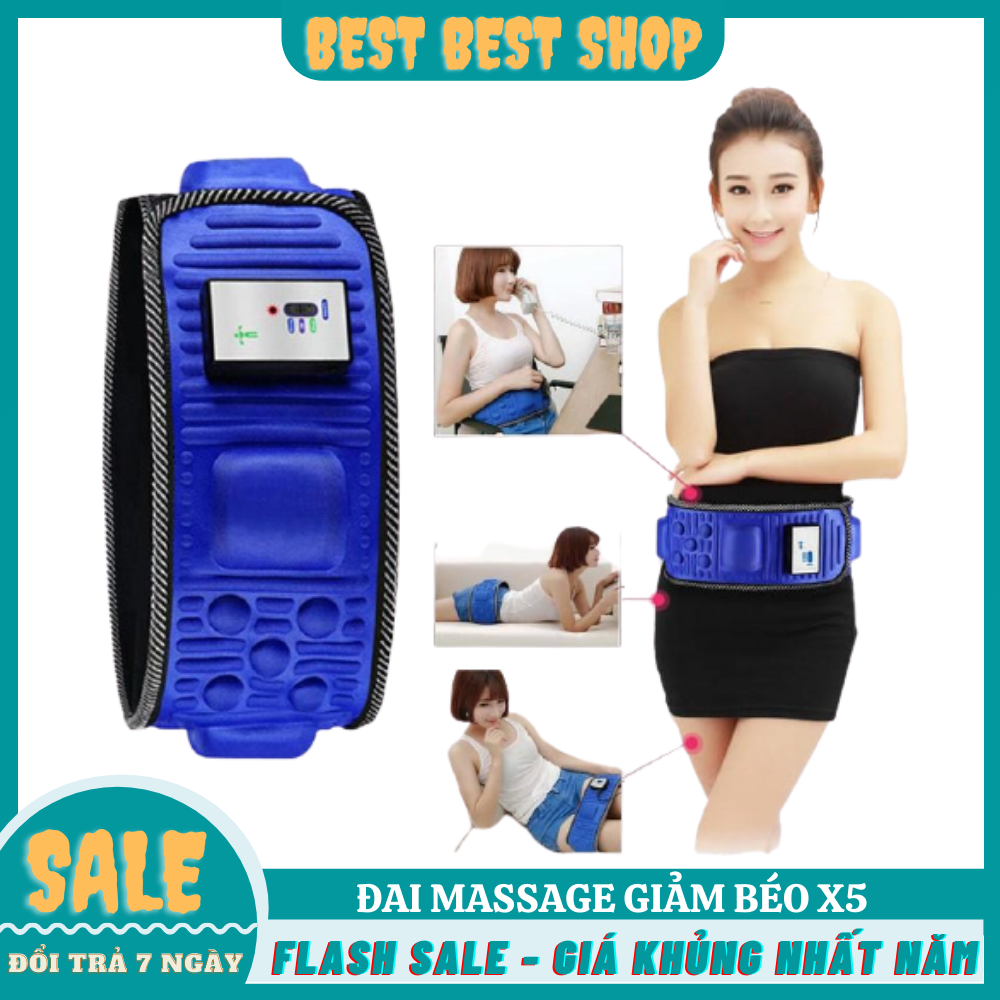 Đai Massage Giảm Béo Toàn Thân X5 Công Nghệ Massage Hiện Đại Từ HÀN QUỐC, Giúp Giảm Eo Săn Chắc Cơ Thể, Máy Massage Giảm Mỡ Bụng Tiện Lợi - Hiệu Quả,ĐAI MASSAGE