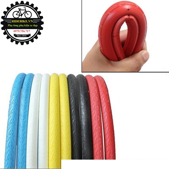 Vỏ lốp đặc không săm xe đạp 700x23c - 1 chiếc