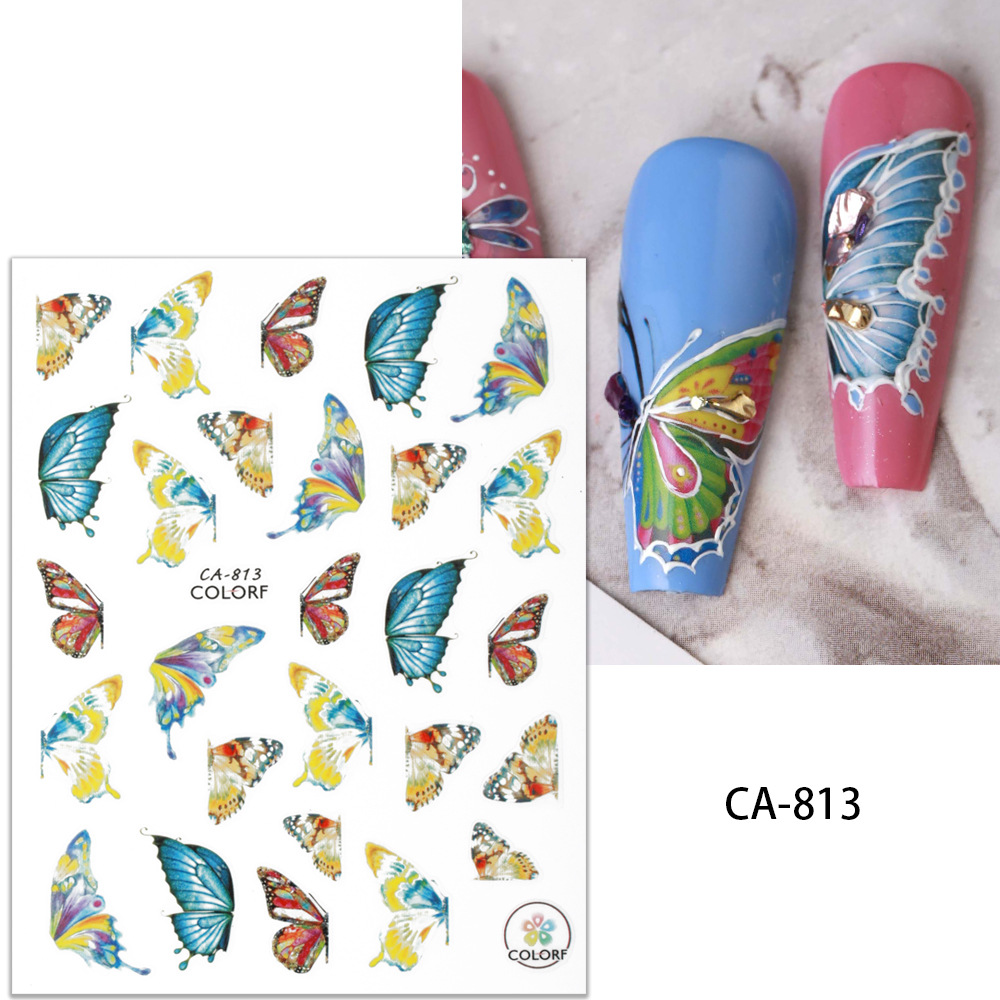 Sticker 3D | Cánh Bướm Mới 2023 | Hình Dán Móng Tay CA
