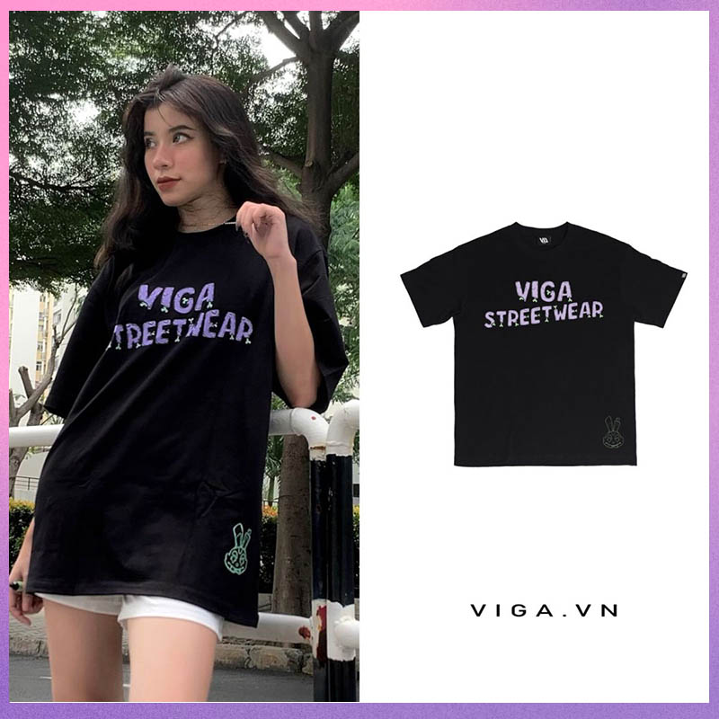 Áo Thun Local brand ViGa Bone Black ( Nam và Nữ )