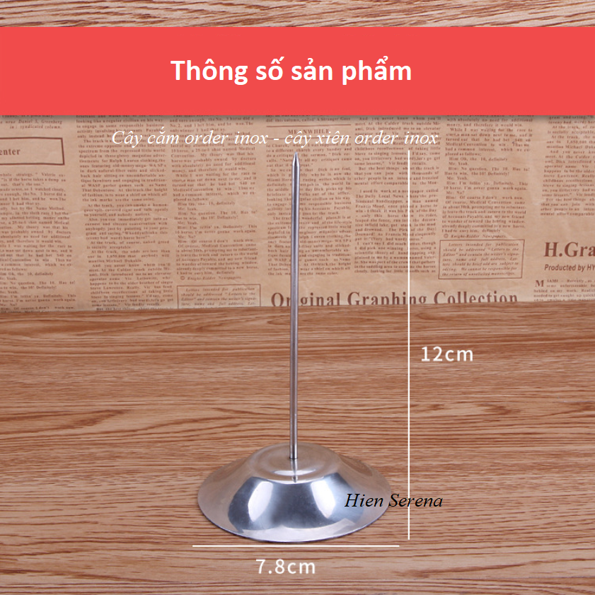 Cây xiên cắm order inox