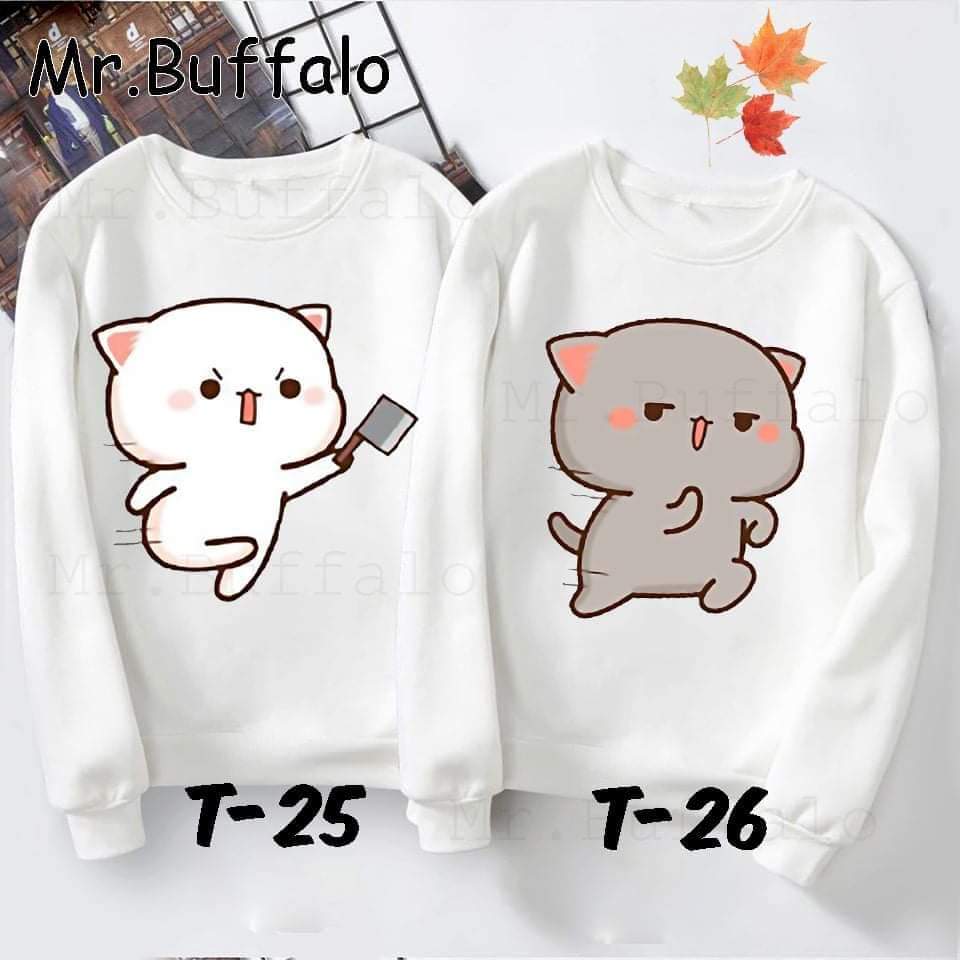 [FREESHIP] ÁO SWEATER ĐÔI IN HÌNH CUTE