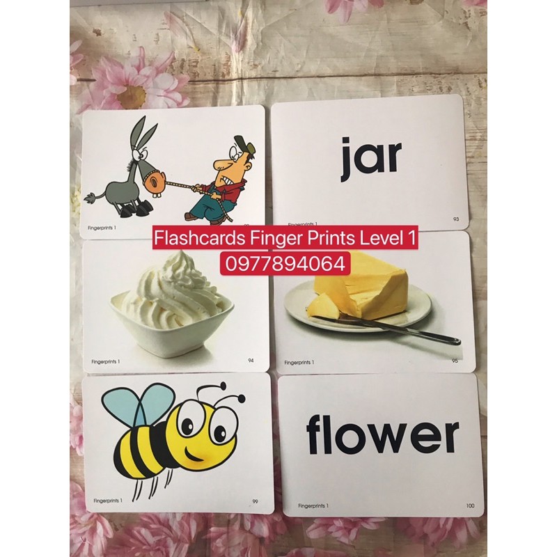 Flashcards Finger Prints Level 1-2